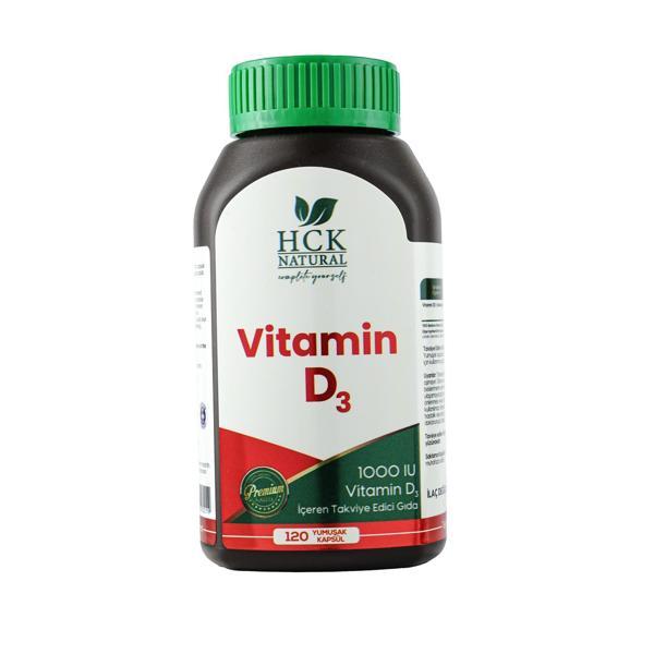 Hck Natural Vitamin D3 1.000 Iu 120 Soft Gel - Image 1