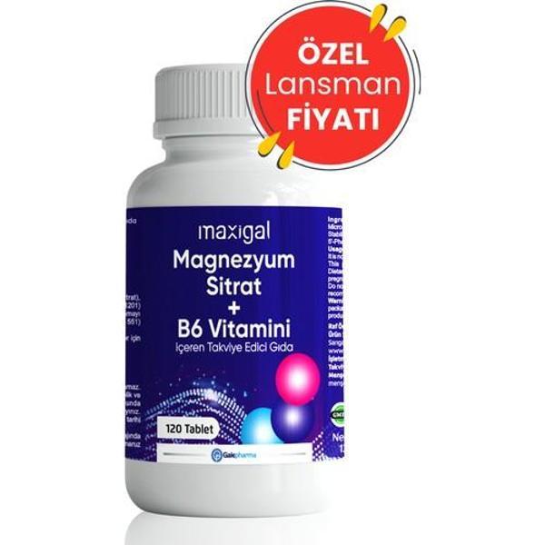 Maxıgal Magnezyum Sıtrat + B6 Vıtamını 120 Tb - Image 1