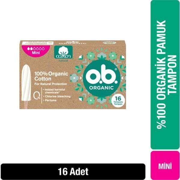 Ob Tampon Organic Mini 16'Lı - Image 1
