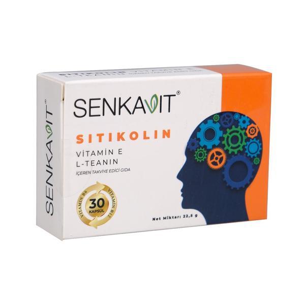 Senkavıt Sıtıkolın + L-Teanın + B6 Ve Vıtamın E Iceren 30 Kapsul - Image 1