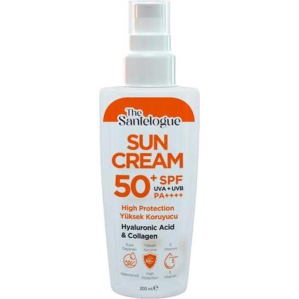 The Santelogue Collegen & Hyaluronıc Acıd Sun Mılk Blok Spf50+ 200Ml - Image 1