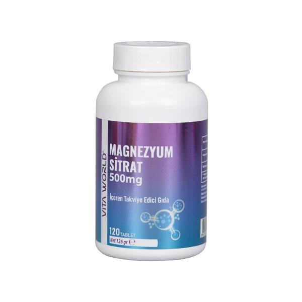 Vıtaworld Magn. Citrate 500 Mg 120 Tb - Image 1