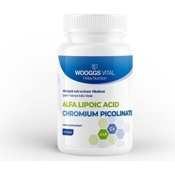 Wooggs Vıtal Alfa Lıpoıc Asıt Ve Chromıum Pıcolınate Iteg 60 Tablet - Image 1
