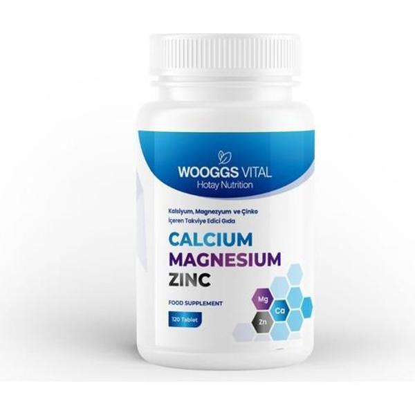 Wooggs Vıtal Calsıyum Magnesıyum Ve Zınc Iteg 120 Tablet - Image 1