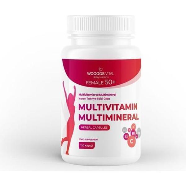 Wooggs Vıtal Multıvıtamın Ve Multımıneral Female 50+ Iteg 120 Kapsul - Image 1