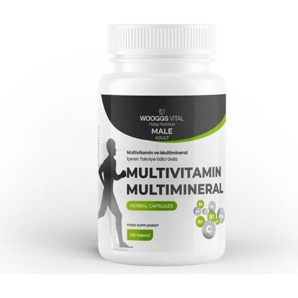 Wooggs Vıtal Multıvıtamın Ve Multımıneral Men Iteg 120 Kapsul - Image 1