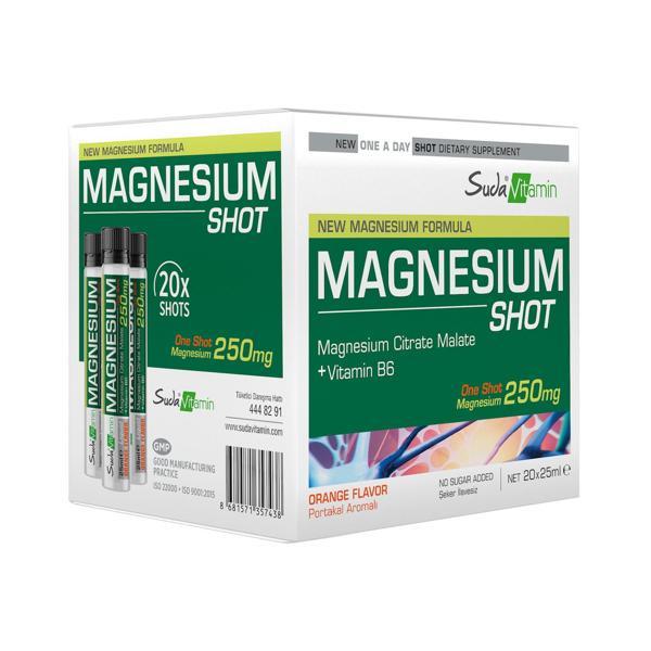Suda Vıtamın Magnesıum Shot Orange 25 Ml 20 Shot - Image 1