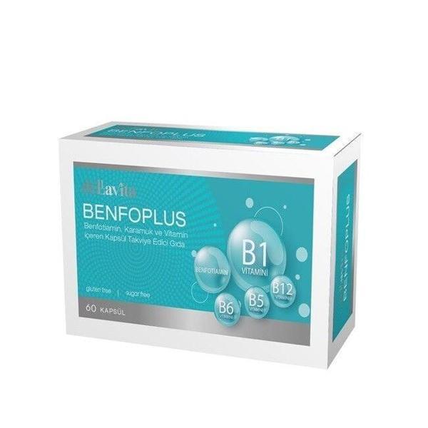 Dellavıta Benfoplus (5-B Vitamini Kompleksi), 60 Kapsül - Image 1