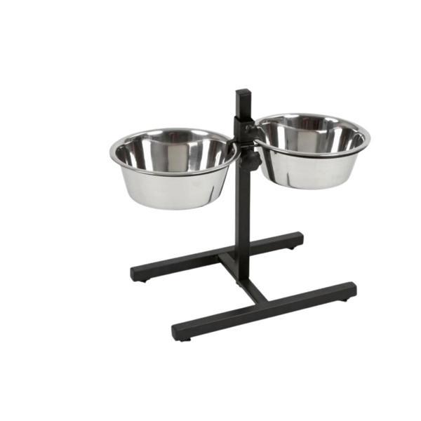 Nunbell İkili Ayaklı Çelik Mama Kabı 24Cm - Image 1