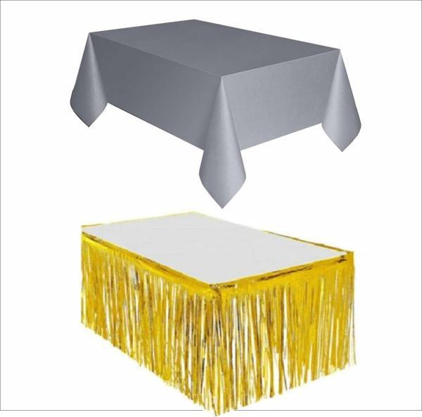 GÜMÜŞ MASA ÖRTÜSÜ,GOLD MASA ETEĞİ - Image 1