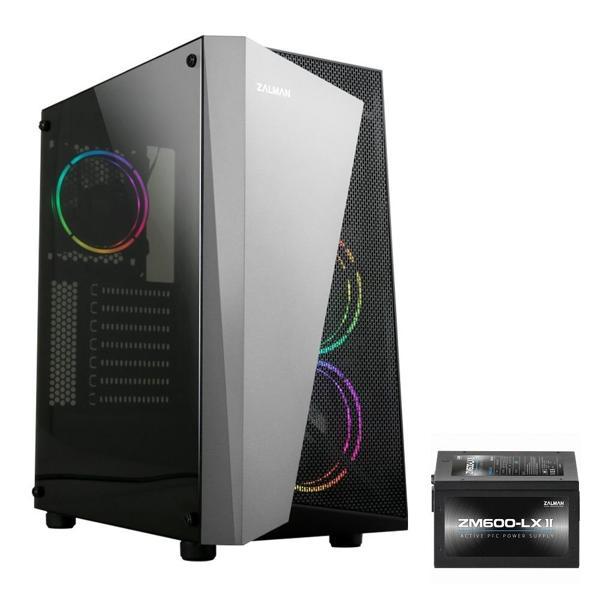 Zalman S4-PLUS(BL) 600W RGB Fan USB 3.0 Siyah ATX Mid-Tower Gaming Kasa - Image 1