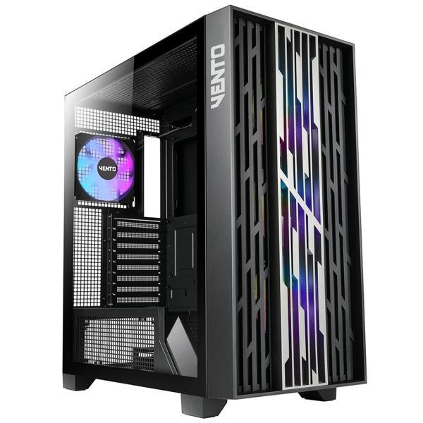 VENTO VG4252L FSP 750W GEN5 4x120mm ARGB Fan Temperli Cam USB 3.0 E-ATX Gaming (Oyuncu) Kasa - Image 1