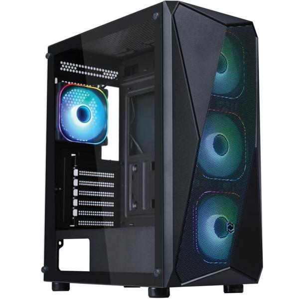 Frisby FX-100 600W 80+ 4xARGB FAN Mid Tower Siyah Gaming (Oyuncu) Kasa - Image 1