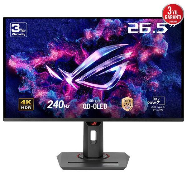 ASUS ROG Strix XG27UCDMG 0.03 ms 240 Hz 27" QHD Adaptive Sync QD-OLED Pivot Gaming (Oyuncu) Monitör  - Image 1