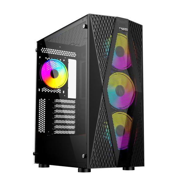 Twisted Minds TM-210XL-P1 KP650P 4x12Cm RGB Fan 650W Mesh Gaming (Oyuncu) Kasa - Image 1