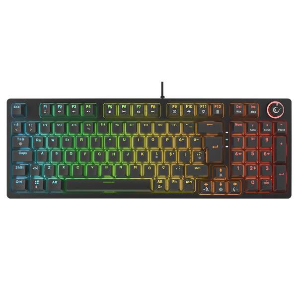 Rampage ENIGMA Siyah Türkçe Q Red Switch Mekanik Gaming (Oyuncu) Klavye - Image 1