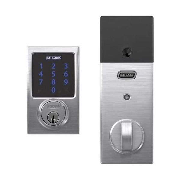 SCHLAGE Z-Wave Plus Connect Akıllı Kilit Satin Chrome Century - Image 1