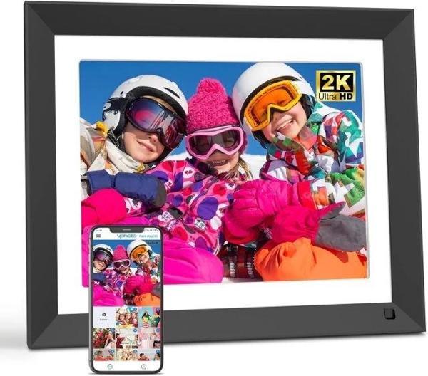 Fullja 11 inç Dijital WİFİ Fotoğraf Çerçevesi 11 inç/Siyah - Image 1