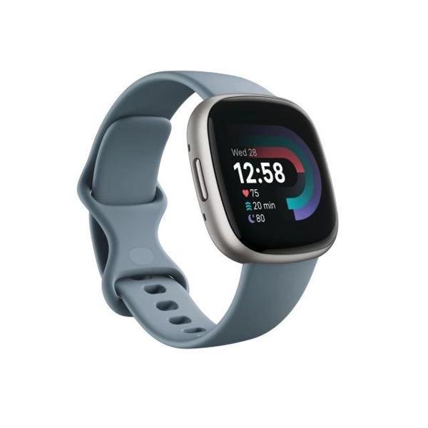 Fitbit Versa 4 Akıllı Saat Waterfall Blue/Platinum - Image 1