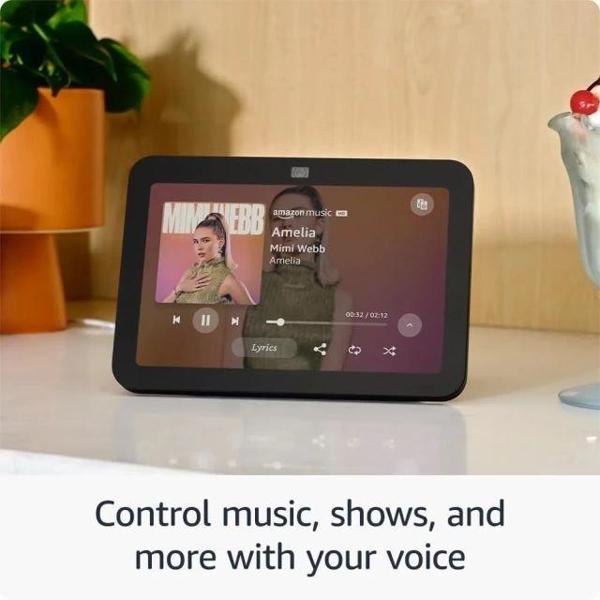 Amazon Echo Show 8 Smart Home Hub (3. Nesil, 2023 Sürümü) Charcoal Device only - Image 1