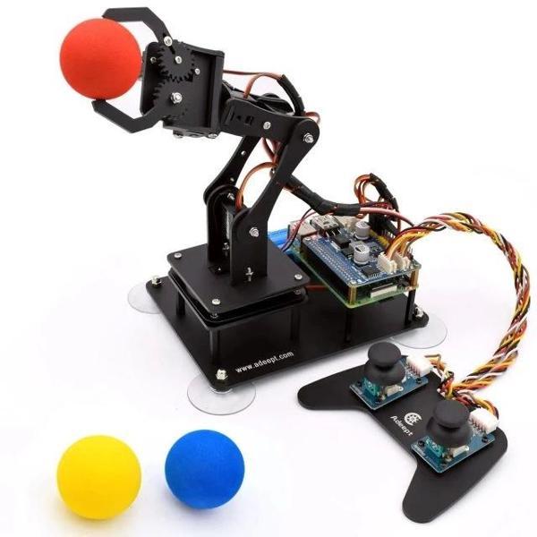 Adeept 5-DOF Robotik Kol Kiti Raspberry ile Uyumlu Siyah - Image 1