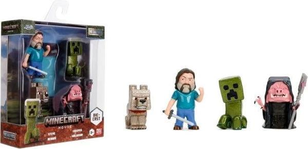 Jada Toys Minecraft Legends 4'lü Paket Döküm Figürler Movie - Image 1