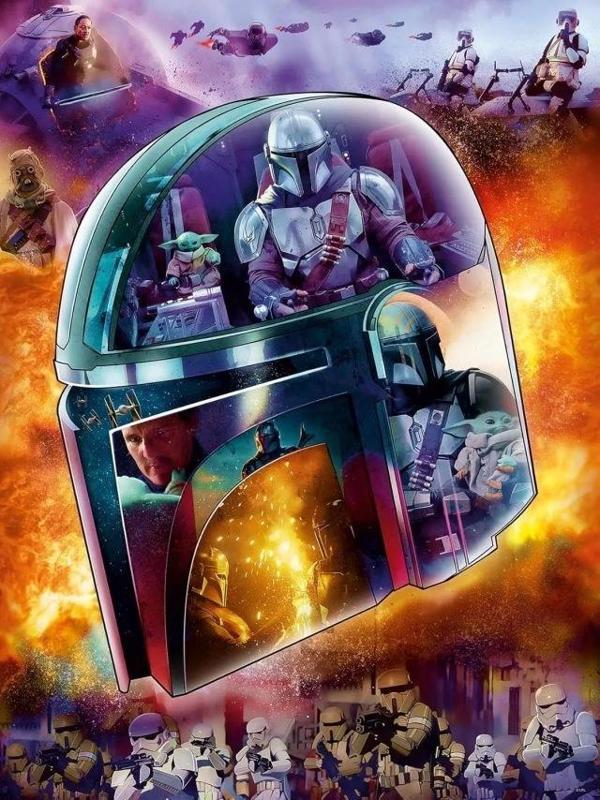 Ravensburger Star Wars The Mandalorian: Helmet 770 Parça Puzzle  New Packaging - Image 1