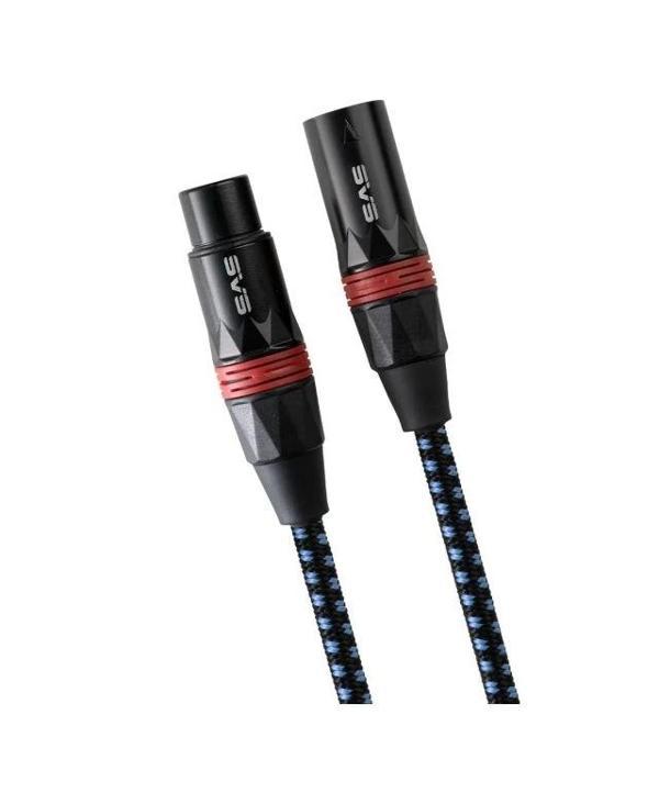 SVS SoundPath Dengeli XLR Ses Kablosu - 9,84 ft. (3 m) Mavi/Siyah - Image 1
