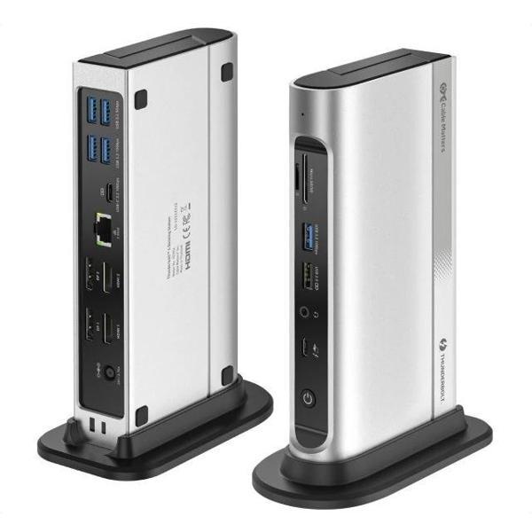 Cable Matters Dörtlü 4K Videolu 16'sı 1 arada 40 Gbps Thunderbolt Bağlantı İstasyonu - Image 1