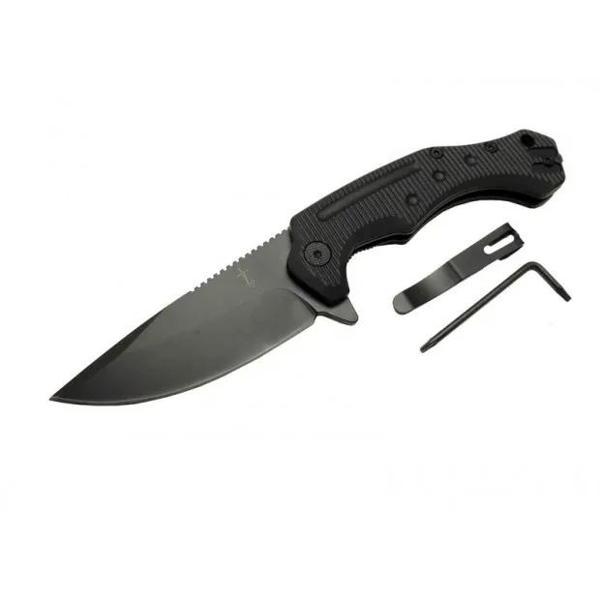 Zero Error 7-12 Black Çakı 22 Cm Manuel, Kemerlikli - Image 1