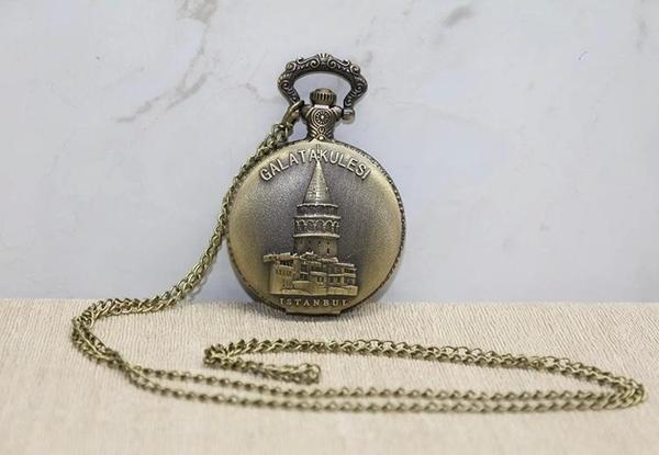 Galata Kulesi Tasarımı Köstekli Saat Alk4383 - Image 1