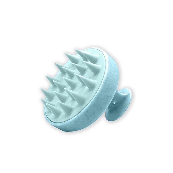 Düvenci Toptan Yumuşak Silikonlu Masaj Şampuan Fırçası Mavi - Image 1