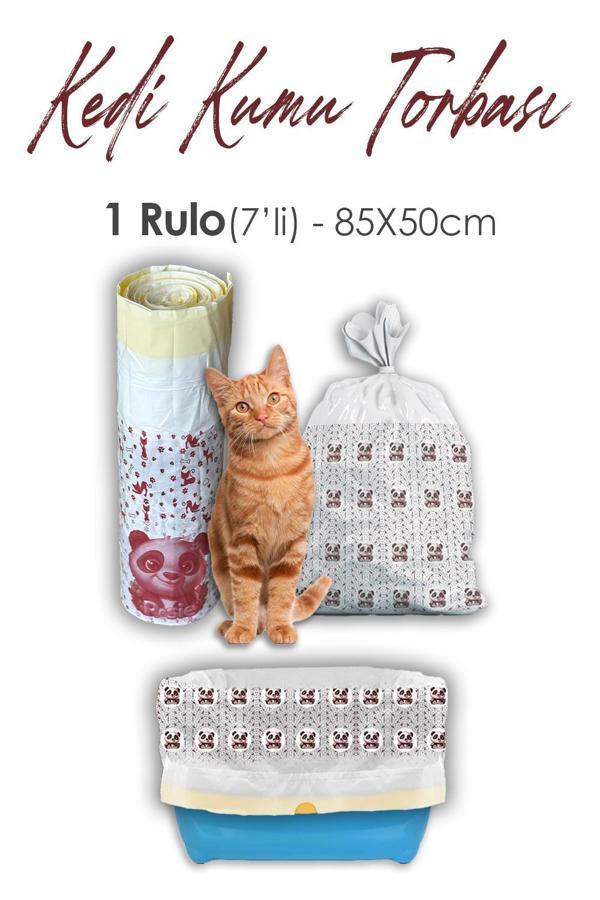 Rosie Kedi Kumu Torbası, 7 Adet 85 x 50 cm, Büzgülü - Image 1