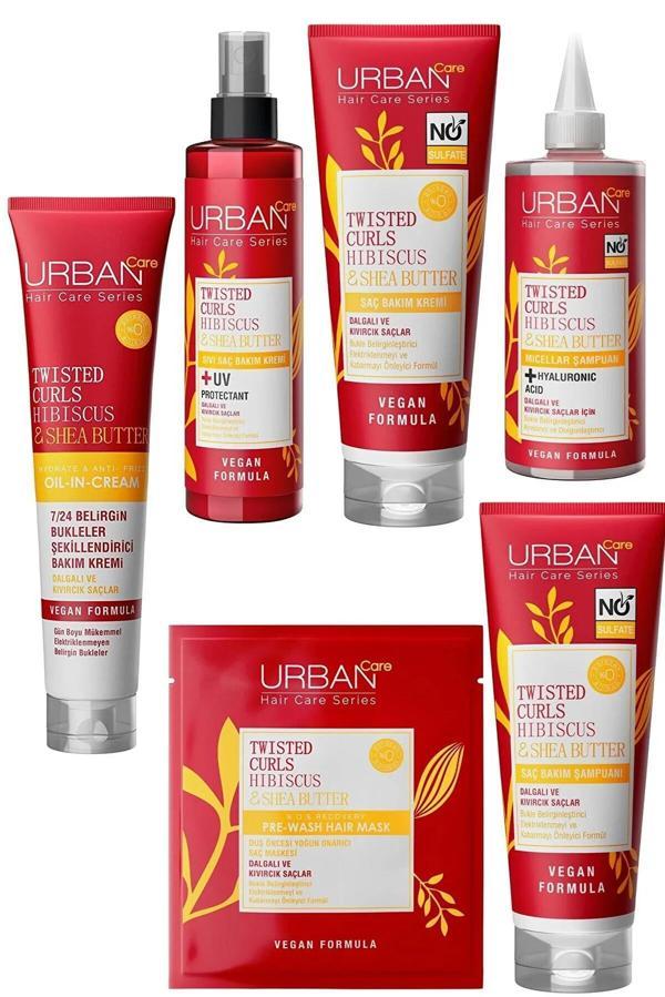 Urban Care Twisted Curl Hibiscus ve Shea Butter Set - Image 1