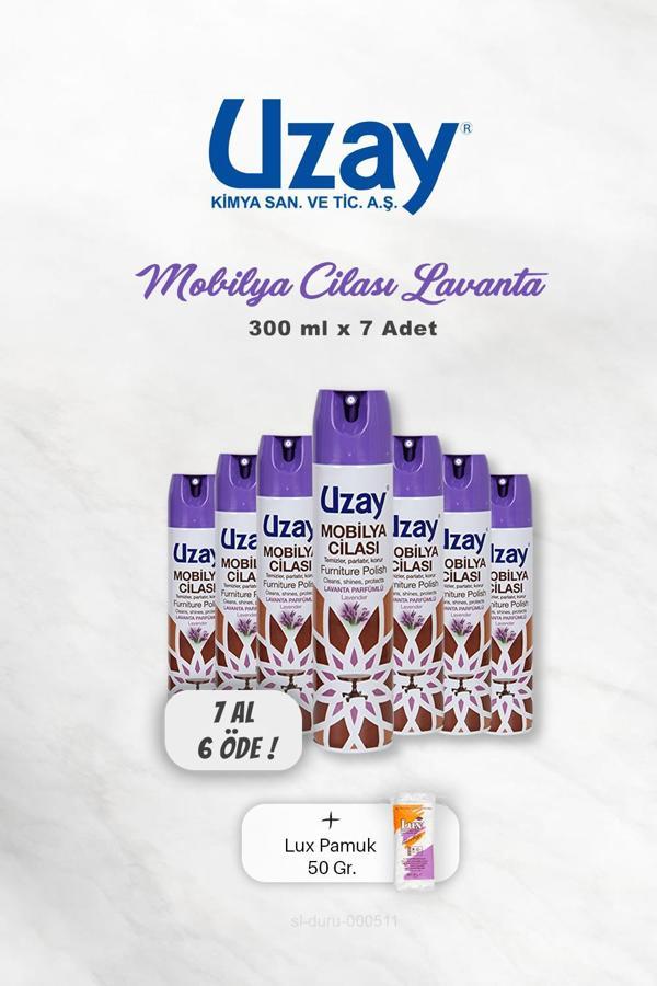 Uzay Mobilya Cilası Lavanta 300 ml 7 AL 6 ÖDE ve Pamuk - Image 1