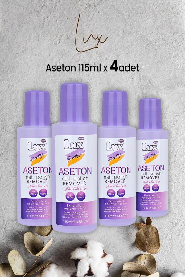 Lux Aseton 115 ml x 4 Adet - Image 1