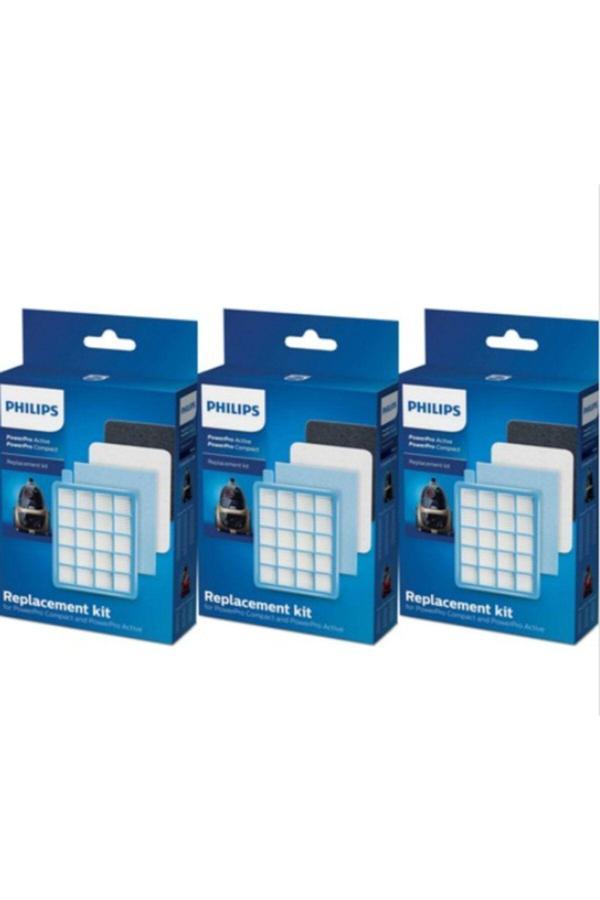 Philips Fc 9323 Powerpro Compact Orijinal Hepa Filtre Seti 3 Kutu - Image 1