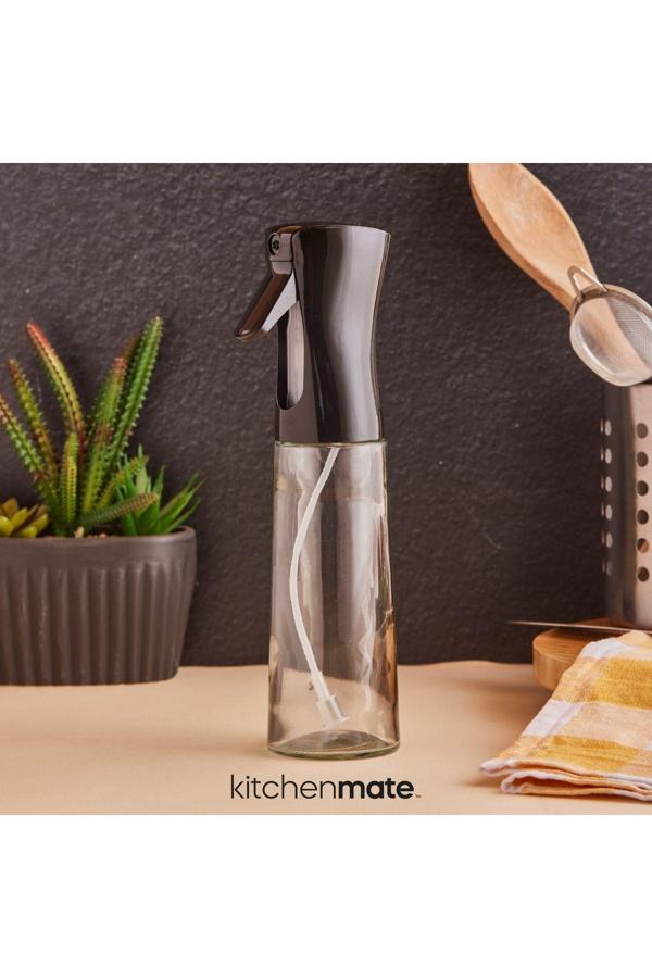 Kitchen Line Sprey Yağdanlık Sıvı Yağ Spreyi Yağlık Air Fryer Da Yağ Tasarruf Edin Zeytinyağı Için Siyah 300Ml - Image 1