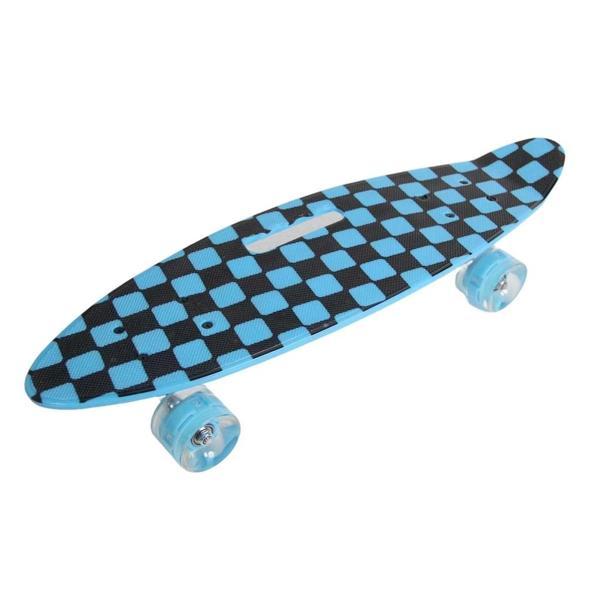 Desenli Orta Boy Işıklı Kaykay 60 cm - Image 1