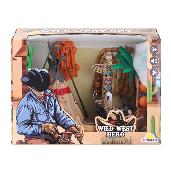 Nessiworld 4339 Kızılderili Sesli Işıklı Kovboy Oyun Seti - Image 1