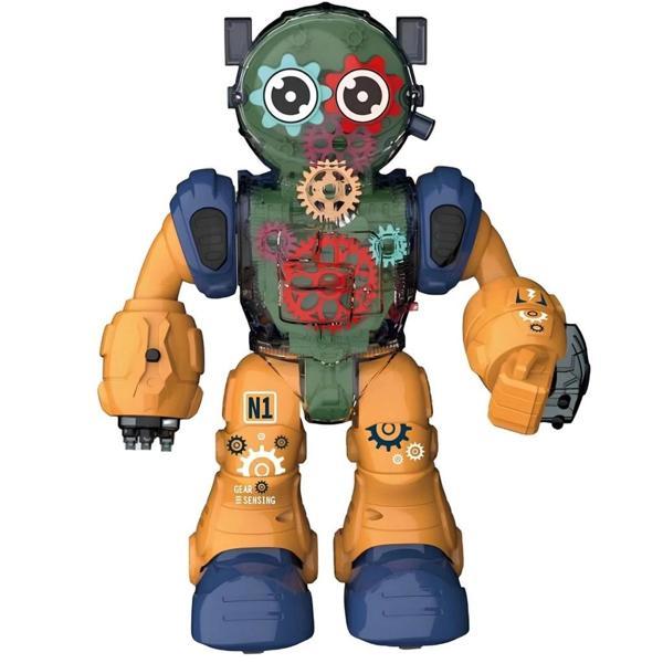Çocuk Işıklı ve Müzikli Şeffaf Renkli Robot - Image 1