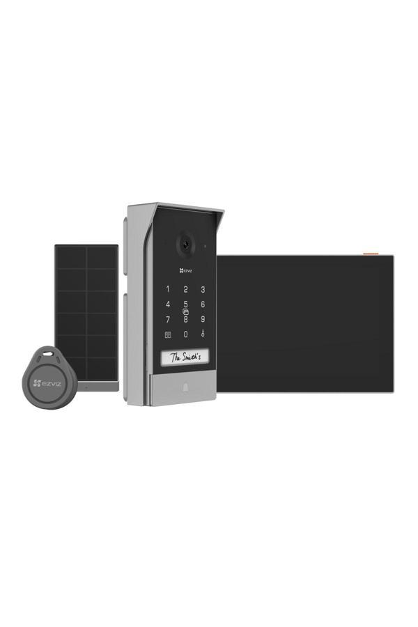 AKILLI EV SİSTEMİ GİRİŞ KAPI ZİLLİ WIFI 2K KIT + SOLAR + SMART TAG CS-EP7 (3MP) - Image 1