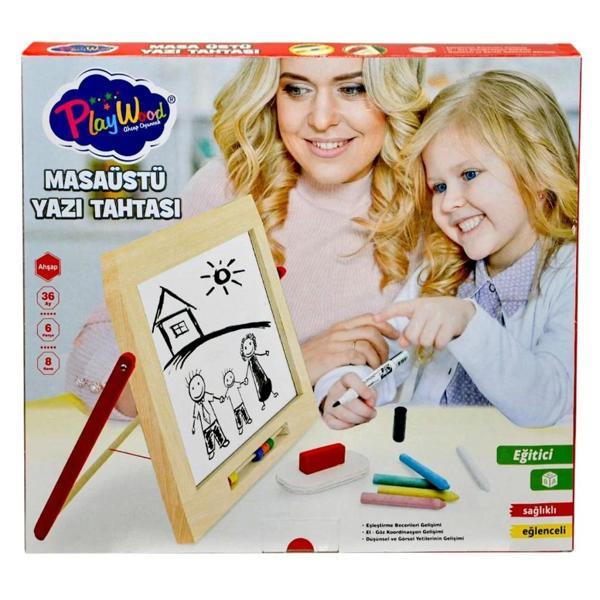Çocuk Playwood Ahşap Masaüstü Yazı Tahtası - Image 1