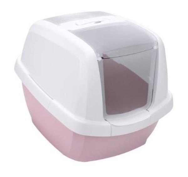 Imac Maddy Üstü Açılabilen Kapalı Kedi Tuvaleti Pembe - Image 1