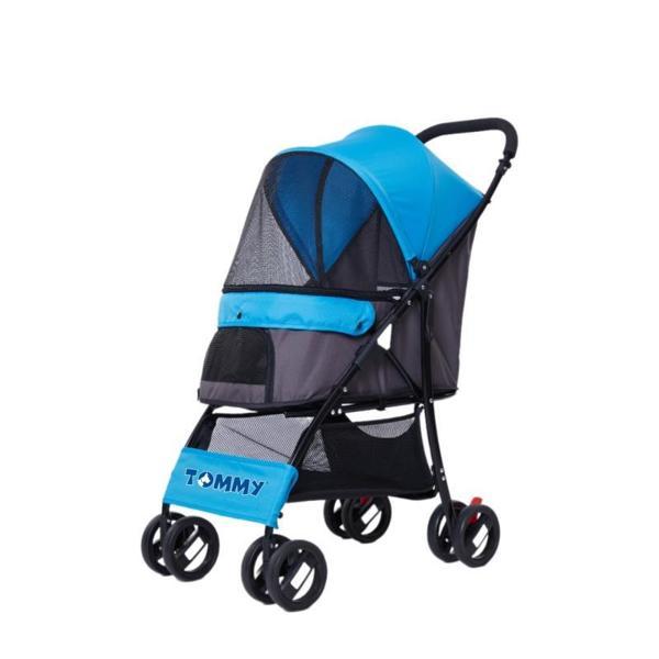 Tommy Evcil Hayvan Arabası Mavi 67x47x98 Cm Max 15 Kg - Image 1
