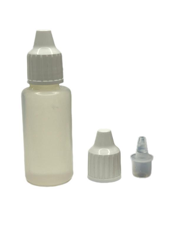 20ml PE aseton şişesi, 24 adet, plastik damlacıklı şişe, damlatmalı şişe - Image 1