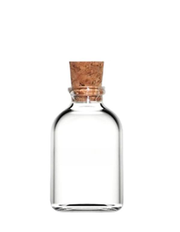 50ml penisilin şişe mantar kapaklı,24 adet, şeffaf şişe, mantar tıpalı şişe, süs şişesi, hediyelik şişe, organizasyon şi - Image 1