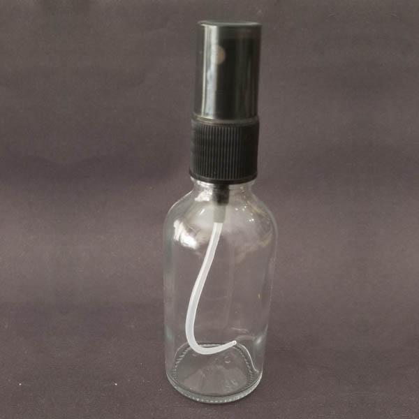 50ml Şeffaf Cam Şişe, spreyli Şişe, 24 Adet, Ecza şişesi, Boş Cam şişe - Image 1