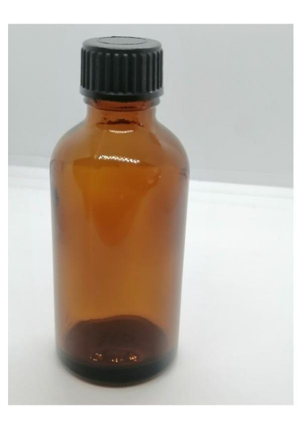 30cc Kahverengi Cam Şişe Düz Kapak, Medikal Şişe,Boş Şişe, 25 Adet - Image 1