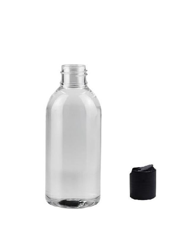 150ml pet şeffaf şişe disctop kapak, 24 adet, dezenfektan şişesi, kozmetik şişe, şampuan şişesi, plastik şişe, aroma şiş - Image 1